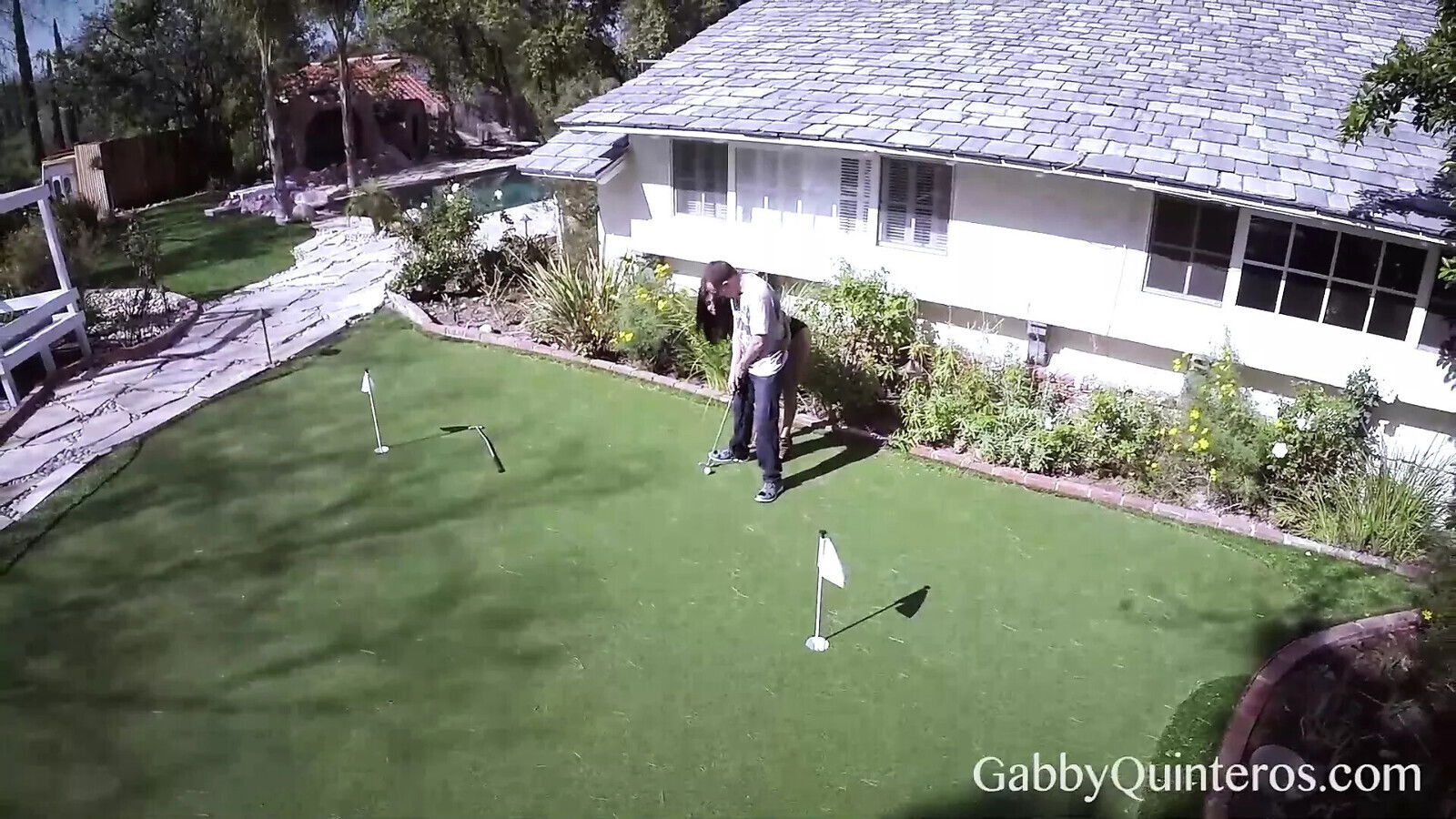 Busty Gabby Quinteros Fucked Horny Golf Instructor!