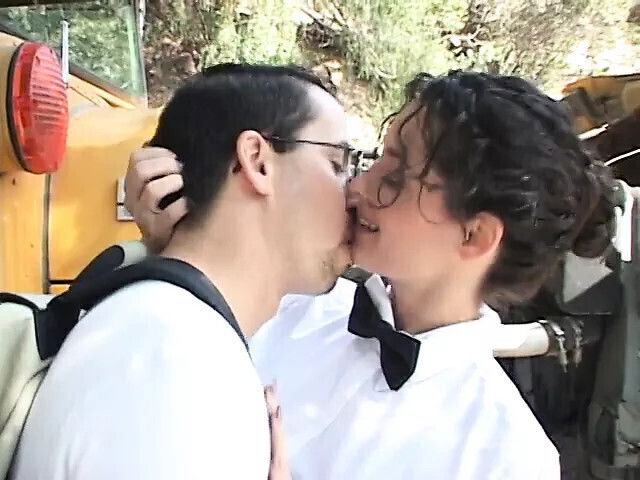 Teacher wraps pretty lips around young stud’s hard then fucks