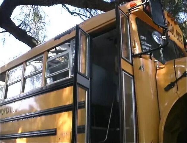 Cute schoolgirl takes from behind school