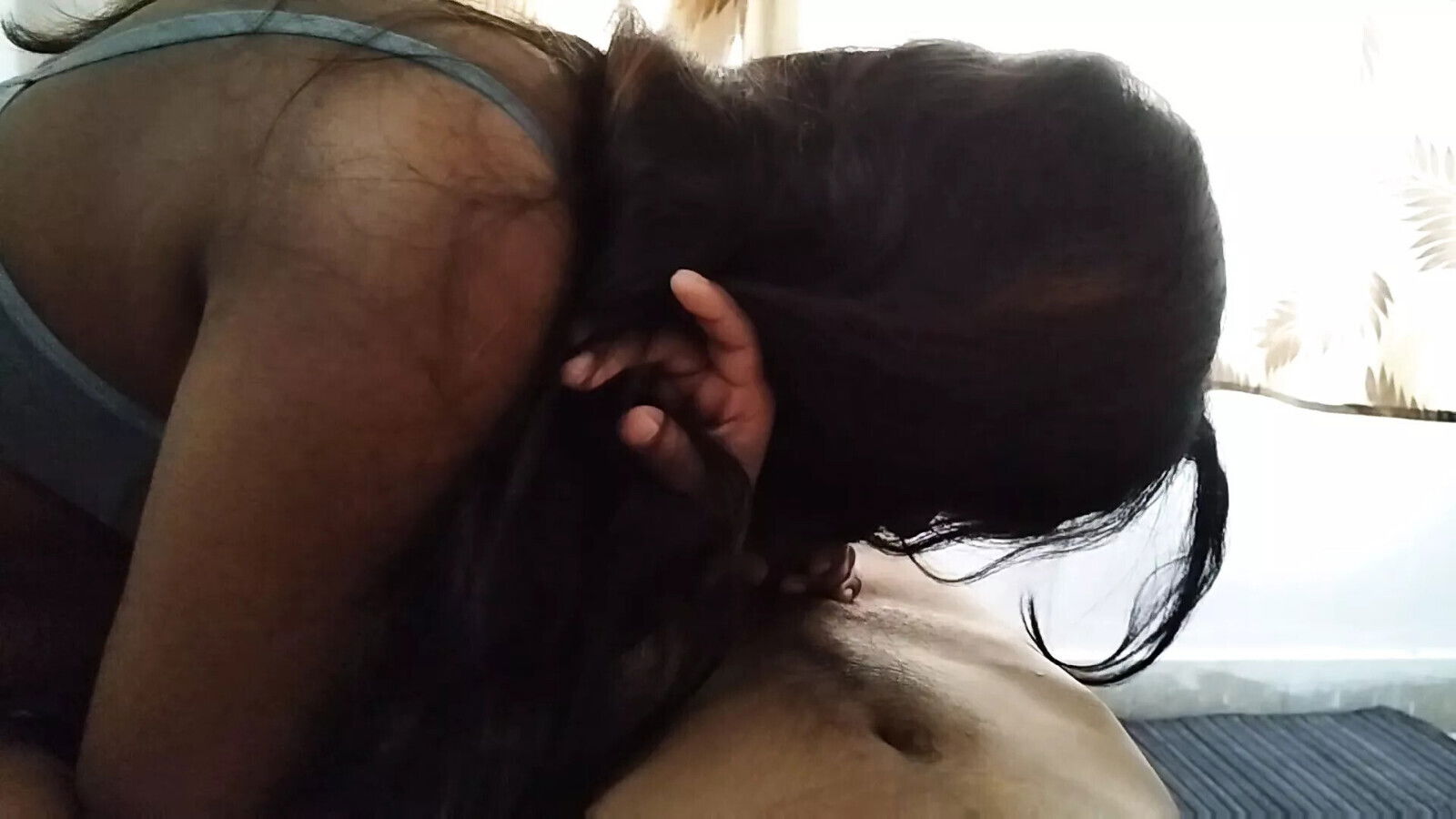 Indian stepsister gives blowjob when home, seducing stepbrother