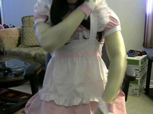 Maid teasing and having fun 