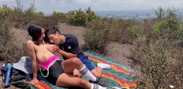 Indian Teen fucked Public outdoors, face fucked, eats @HaileyRose.Baby