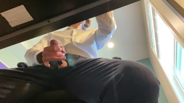 CAUGHT watching porn masturbating work female boss knock WATCH