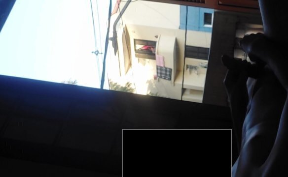 Neighbor can't stop watch naked window