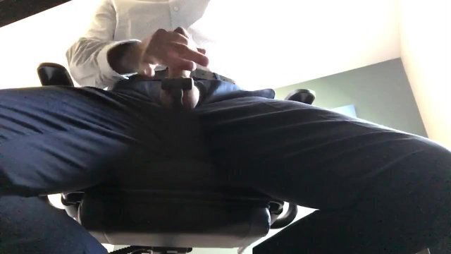 Watching porn work again after female boss caught MASSIVE CUMSHOT watch