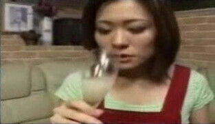 Ryo Takami drinks cum