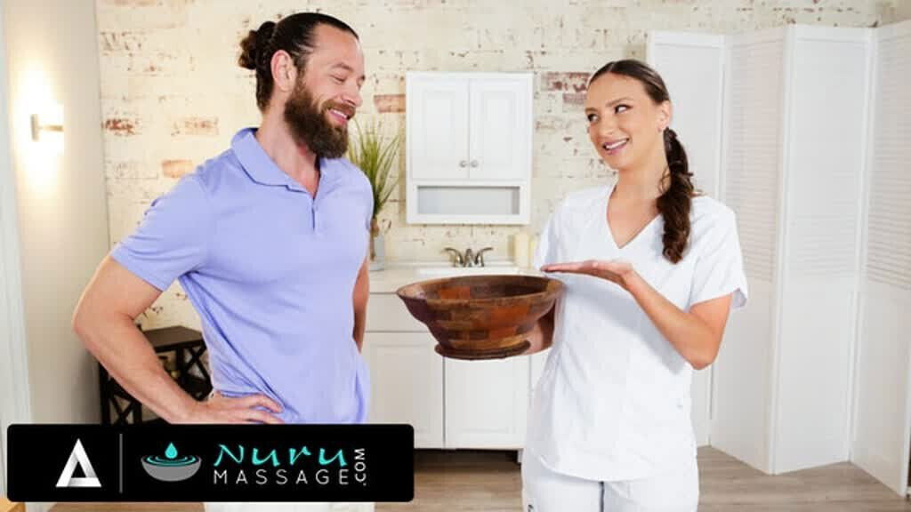 NURU MASSAGE Nuru Creator Brad Newman Tries Product With Masseuse