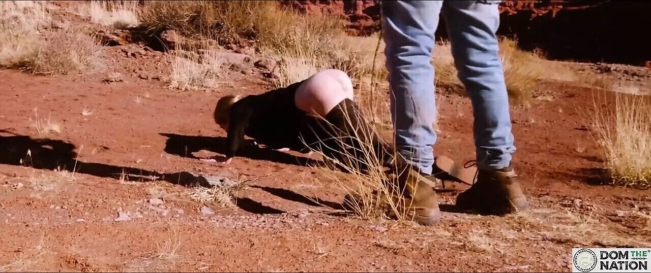 Rebel Rhyder bound whipping desert