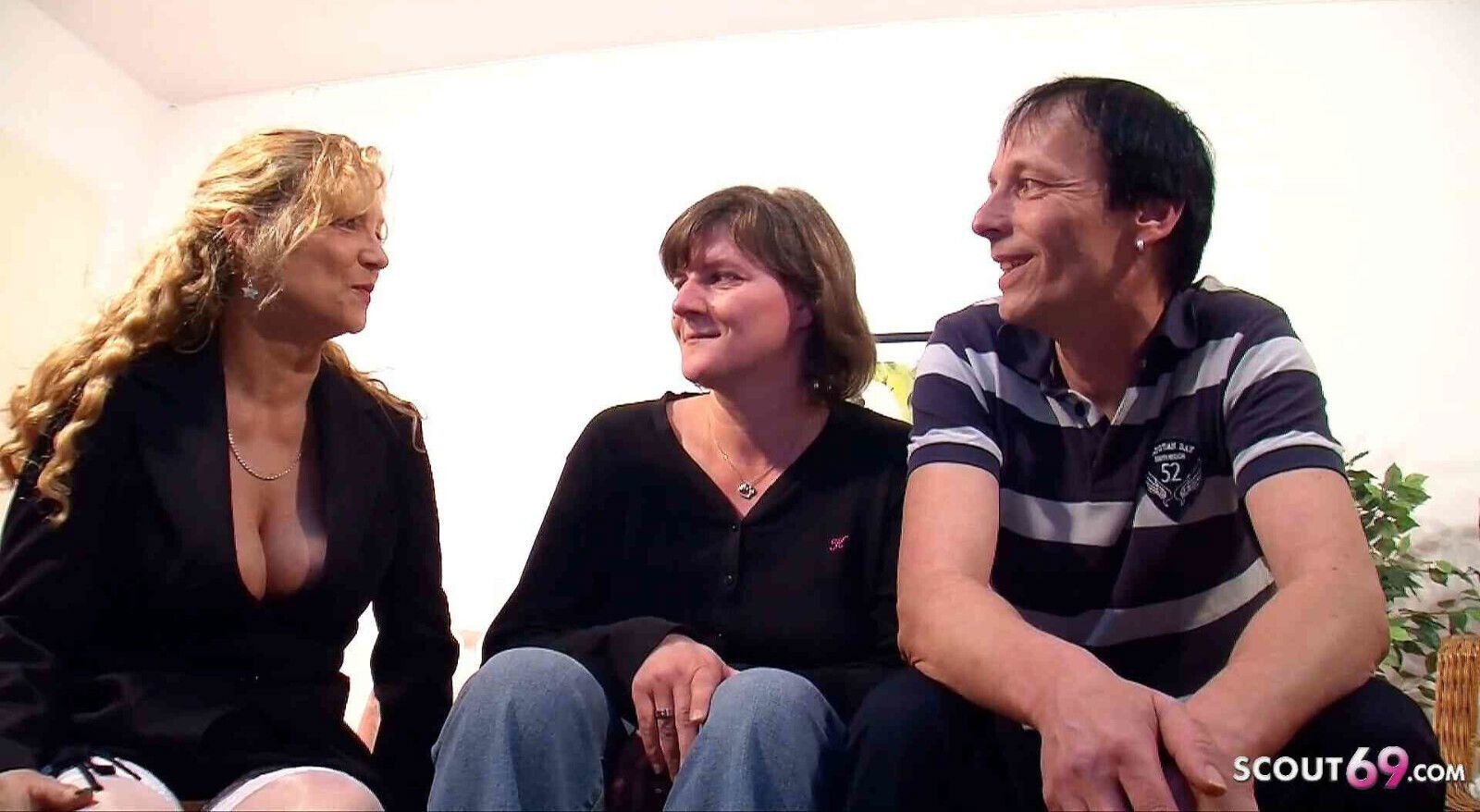 German Mature Teaches Real Married Couple Fuck 3some