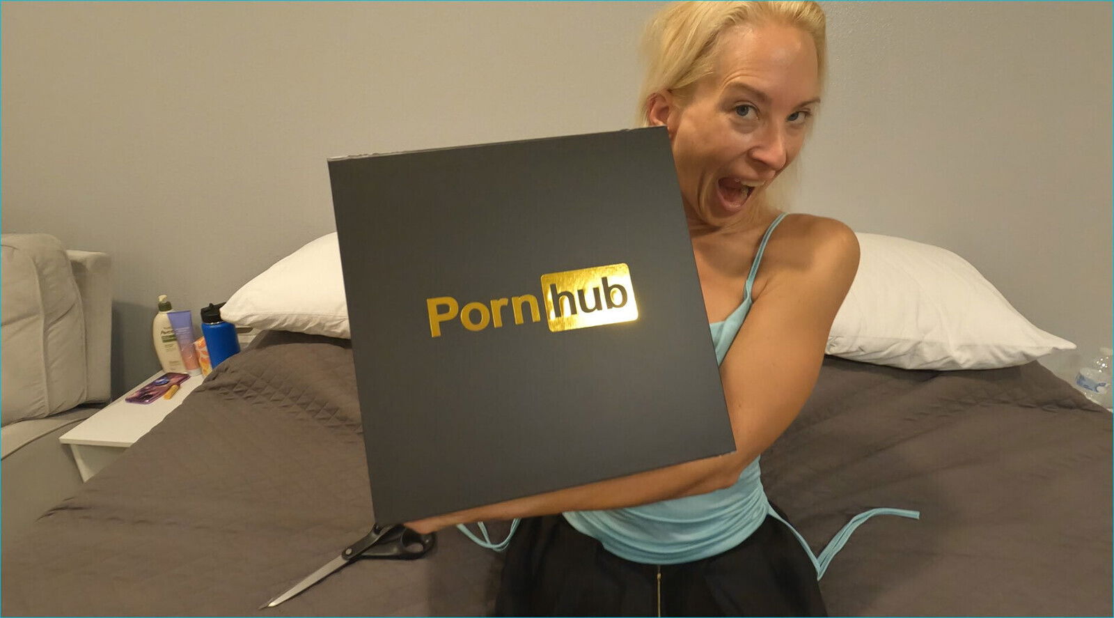 Unboxing Pornhub Subscriber Swag