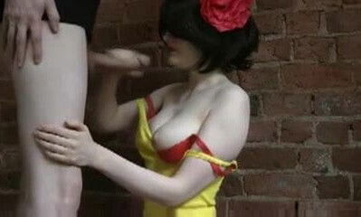 Sexy Wife blows her man and he cums on her big tits