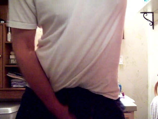 wanking through boxer shorts with condom