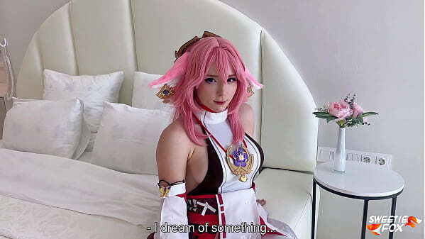 Miko from Genshin Impact Deepthroat, Facesitting Rough Fucks with