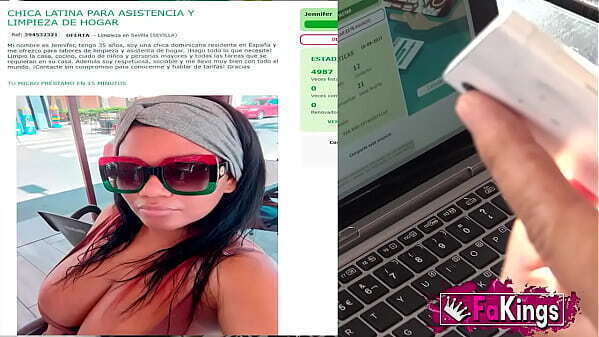 Super-busty maid Jennifer cleans cocks after ends cleaning house