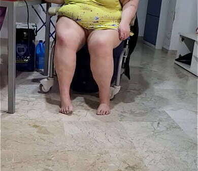 Coolmarina. Vieja gorda sal&oacute_n luego juega dildo