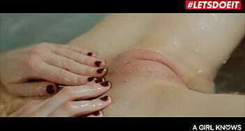 LETSDOEIT (Merry Pie, Emily Brix) Lesbian Bathroom With Stunning European Babes