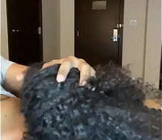 Curly Head Baddie Let&rsquo_s Fan Face Fuck