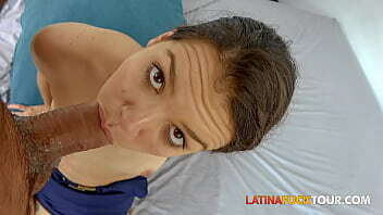 Petite Colombian Tries Throat Tight Riding