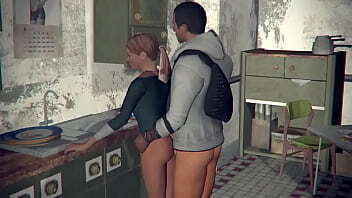 Трахаю соседку задницу кухне, пока жена работе. Частное порно.