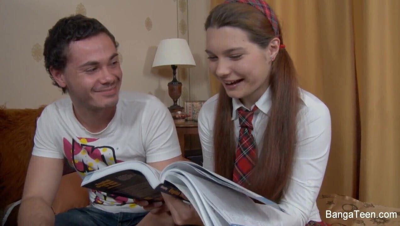 Little schoolgirl's anal fantasies come true