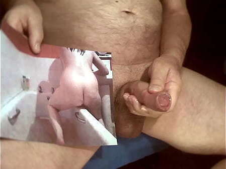 cumshot on her hot ass