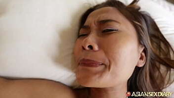 Asian MILF caught rain comes inside strangers hotel room takes inside thanks
