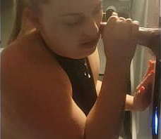 Aussie Slut Sucks A Random Guy Off Until He Cums On My Face