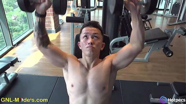 Handsome Asian getting ready nipple play session!