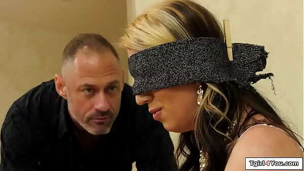 Tgirl4You.com Blindfolded trans Chloe Wilcox analfucked