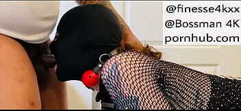 SUBMISSIVE WHITE GIRL MAKES AN EXCELLENT BREEDING PET!! WATCH HER GAG AND SPIT OBEDIENTLY