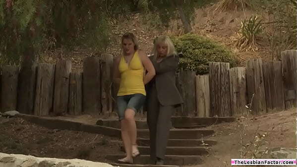 TheLesbianFactor.com Lesbian police woman toying blonde