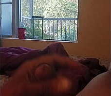 Playing with my dick early in the morning