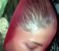 red bodystocking slut cum on face