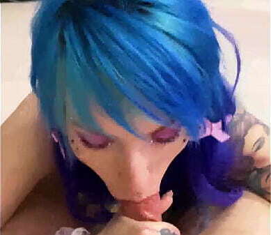 Deepthoat girl blowjob sloppy housemaid