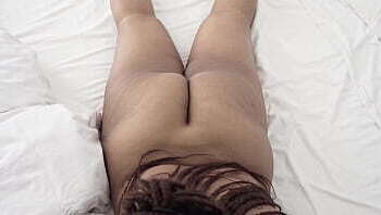 Black BBW sucking white cock