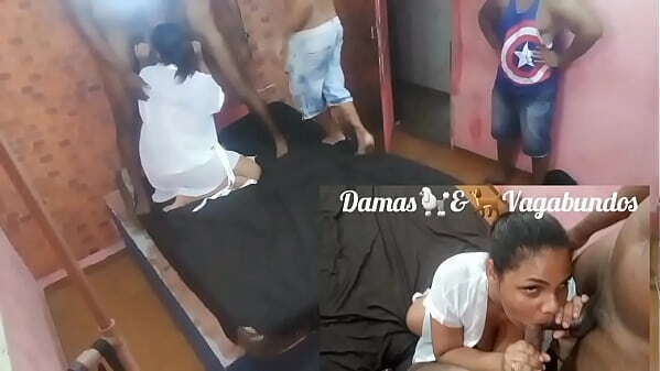 Bang para ultra vadia Latina tr&ecirc_s homens ogro: