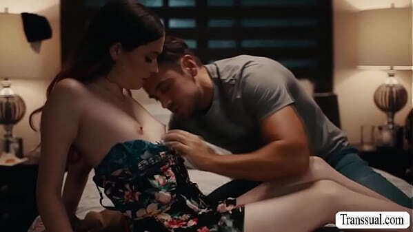 Gorgeous trans barebacked stepbrother