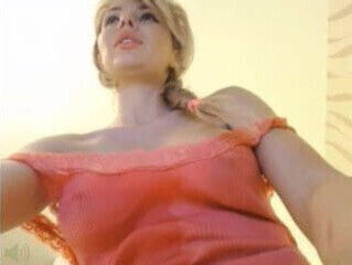 Sexy Curvy blonde with huge tits teases you