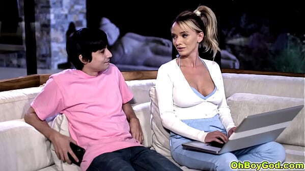 OhBoyGod.com Ultra sexy pornstar Pristine returned make stepson Ricky Spanish cocks explode with very sultry appeal! true hidden Porn Star!