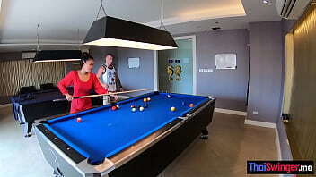 Pool game and hardcore pussy fucking with horny big ass Asian teen slut