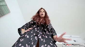 MyPervMommy.com - Stepson face fucking blindfolded stepmom