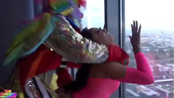 Famous instagram model fucks clown Vegas penthouse