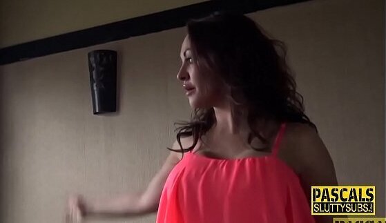 Ball gagged real whore with