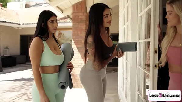 Love2Lick.com latinas share tattooed yoga instructor