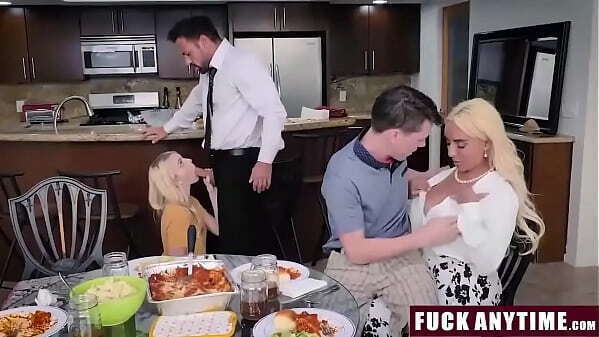 FuckAnytime.com Tonight&rsquo_s Step Family Dinner, step Daughter Share Little More than Expected Kenna James, Kylie Kingston