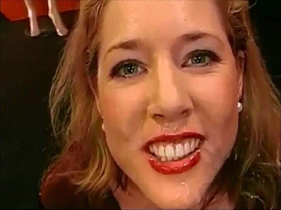 german facial milf swallows