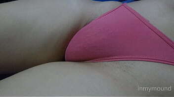 step Sister'_s extremely puffy pussy pink panties.