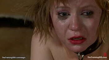 Blindfolded trainee electro shocked