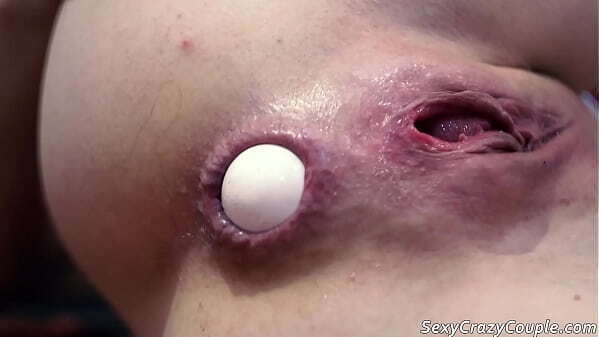 Funny with chiken eggs, pussy fuck