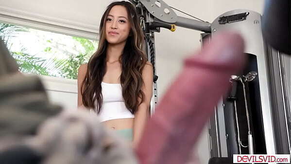 DevilsVid.com Milf masturbates stepdaughter having